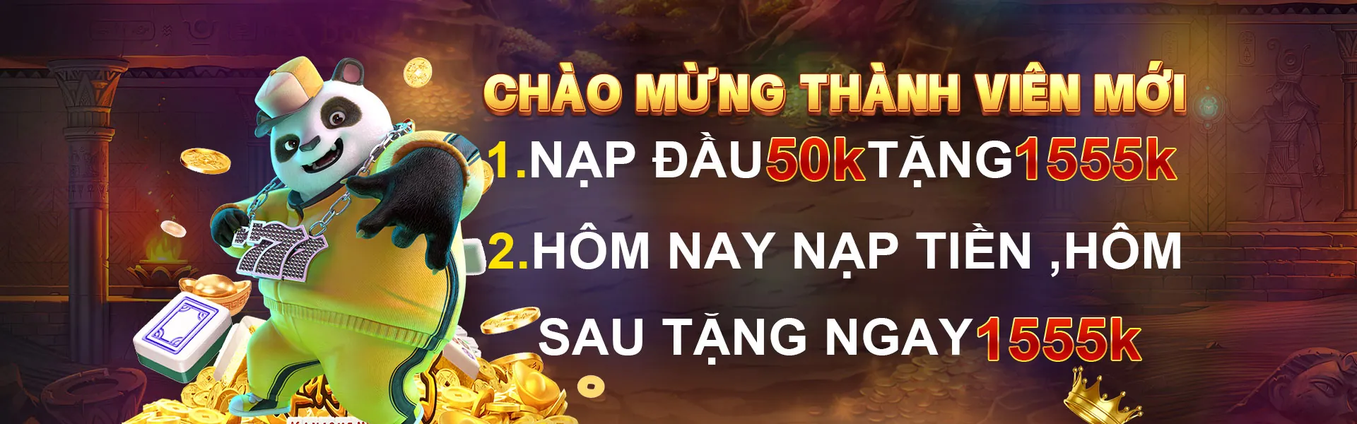 Banner chào mừng người chơi mới Nhatvip